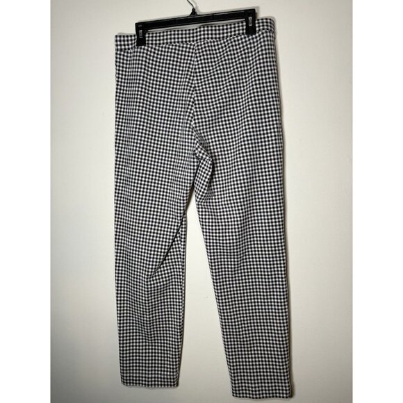 TALBOTS Chatham Ankle Pants Sunrise Gingham Plaid Skinny Pull On Size Large - Picture 5 of 9